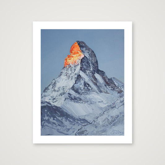 Fiery Summit (11x14, with border) — 33×41cm, 13×16" Print only