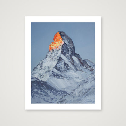 Fiery Summit (11x14, with border) — 33×41cm, 13×16" Print only