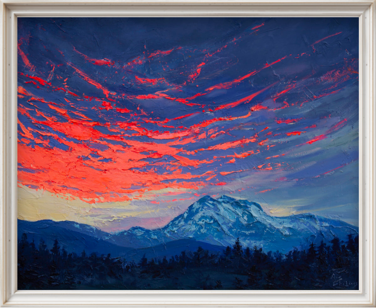 “Sunset Over Mount Rainier”