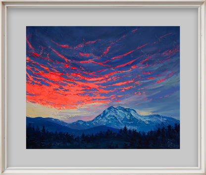 “Sunset Over Mount Rainier” (Fine Art Prints)